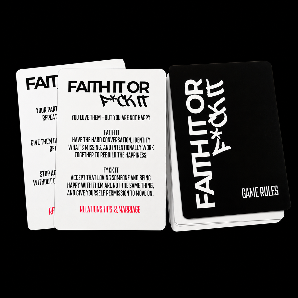 FAITH IT or F*CK IT – The Card Game of Real Conversations, Real Choices & Real Life